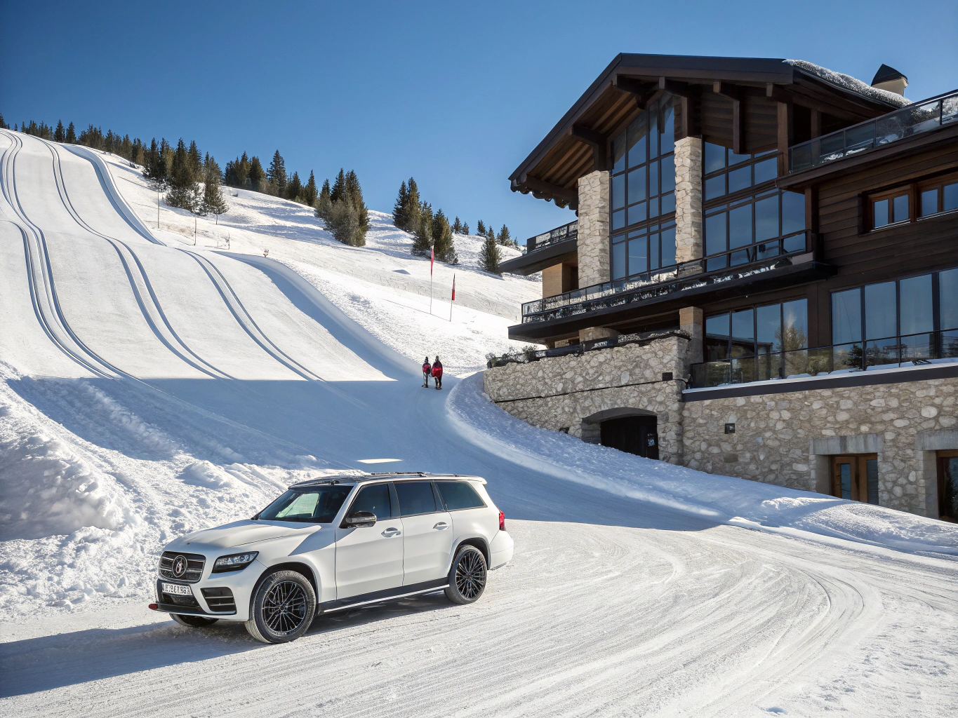 Snowy peaks of Courchevel